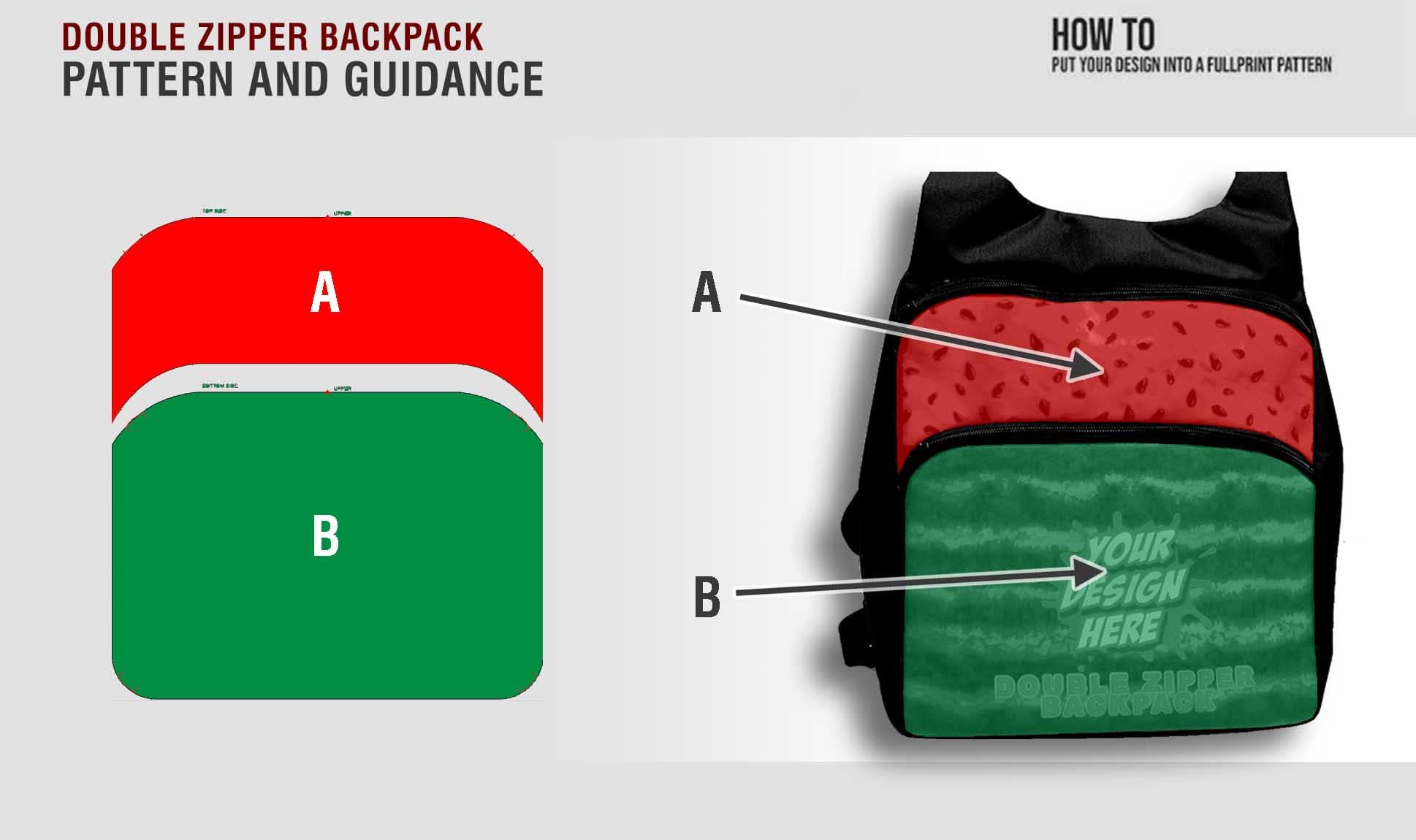 zipper backpack tutorial